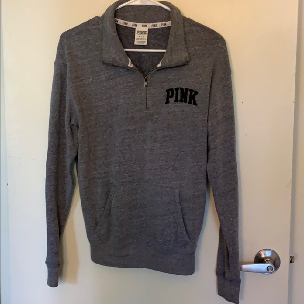 VS Pink Grey Quarter-Zip
